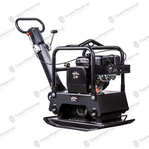 Виброплита FoxWeld PC 150/35R, реверсивная, двигатель Lifan 168F-2, вес 150 кг, центробежная сила 35 кН, транспорт. колёса-1