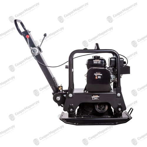 Виброплита FoxWeld PC 150/35R, реверсивная, двигатель Lifan 168F-2, вес 150 кг, центробежная сила 35 кН, транспорт. колёса-2