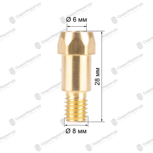 Держатель након. FoxWeld M6 (MIG-36) (142.0005/MD0131)-1