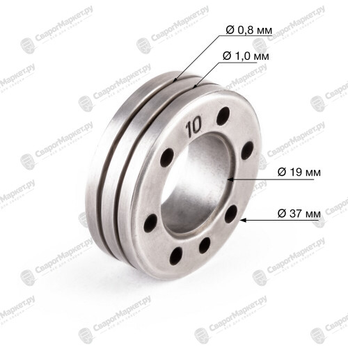 Ролик FoxWeld WECO 0.8/1.0 D=37 d=19 V-1