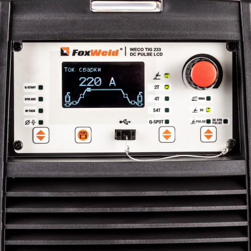 Аппарат аргонодуговой сварки FoxWeld WECO TIG 233 DC PULSE LCD-5