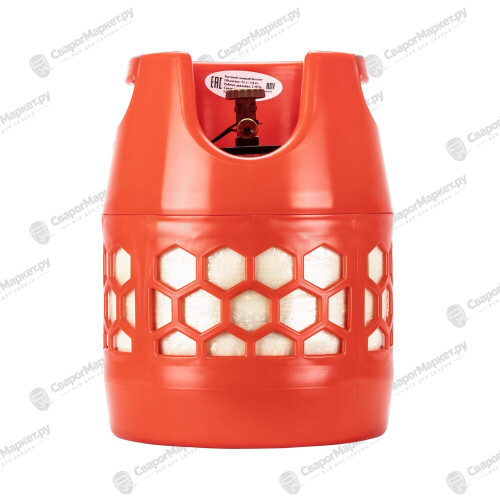 Баллон полимерно-композитный газовый, красный, 12 л (LPG/СУГ) FoxWeld RSV Composite