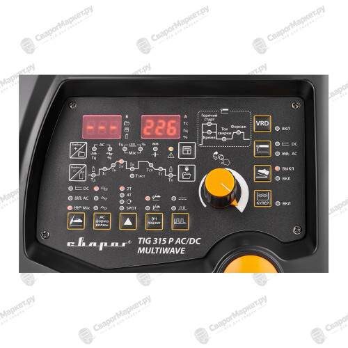 Аппарат аргонодуговой сварки Сварог PRO TIG 315 P AC/DC MULTIWAVE (E202)-3