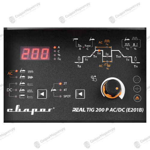 Аппарат аргонодуговой сварки Сварог REAL TIG 200 P AC/DC (E201B)-3