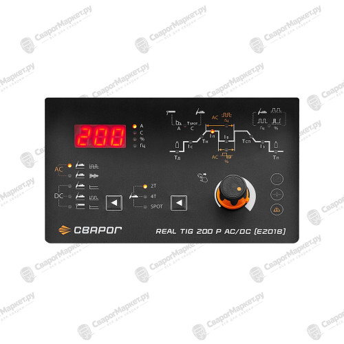 Аппарат аргонодуговой сварки Сварог REAL TIG 200 P AC/DC BLACK (E201B)-4