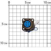 Разъём 4 pin панельный (гнездо)