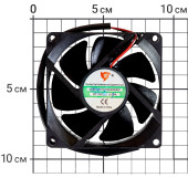 Вентилятор DC 24В 80х80х25 0.24A (350мм)