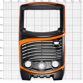 Панель передняя пластик PRO SMART MIG500(N215S)