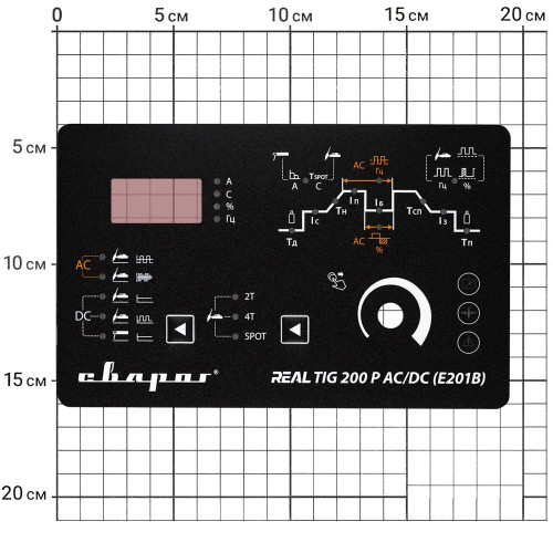 Накладка на переднюю панель REAL TIG200PAC/DC(E201B)